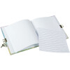 Journal de bord Wiesenglück 16,5x16,5 cm blanc avec cadenas sécurité