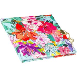 Carnet Velvet Bloom Goldbuch 16x16 cm, or ou argent