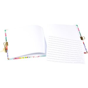 Carnet Velvet Bloom Goldbuch 16x16 cm, or ou argent