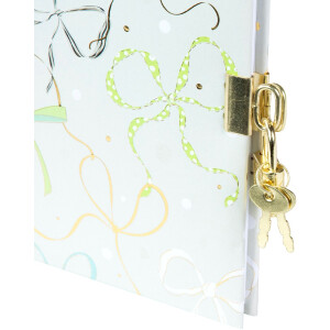 Journal Goldbuch Ribboné mint 16,5 x 16,5 cm, gravure dorée et verrou couleur