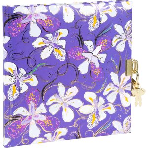 Cahier Goldbuch Orchid Mood violet 16x16 cm - gravure...