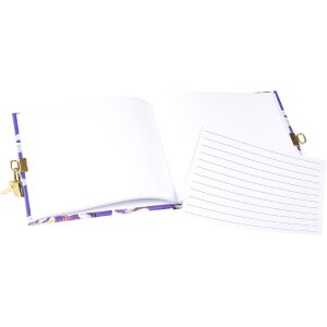 Cahier Goldbuch Orchid Mood violet 16x16 cm - gravure dorée