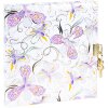 Journal Goldbuch Orchid Mood Blanc 16x16 cm, gravure dorée et loquet
