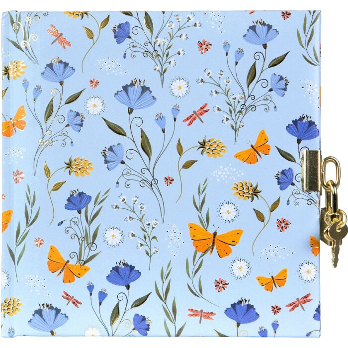 Carnet Secret Garden Blue Goldbuch 16,5 x 16,5 cm