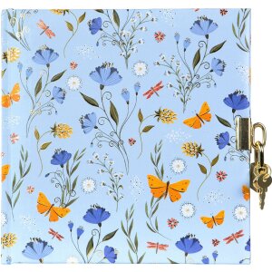 Carnet Secret Garden Blue Goldbuch 16,5 x 16,5 cm