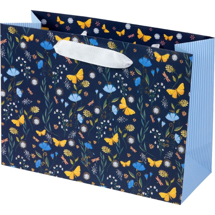 Sac-cadeau Secret Garden nuit bleu Goldbuch 18x10 cm