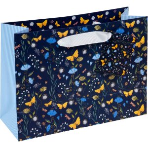 Sac-cadeau Secret Garden nuit bleu Goldbuch 18x10 cm