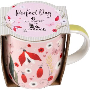 Tasse en porcelaine Secret Garden rose, Goldbuch