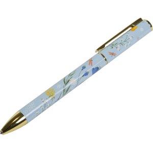 Set Goldbuch Secret Garden Bleu — Stylo & Porte-Mine Floral