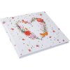 Livre dinvités Goldbuch Floral Embrace 24x22 cm, doré, sans pergamin