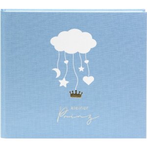 Carnet de naissance Goldbuch Wolkenpoesie bleu 24x22 cm