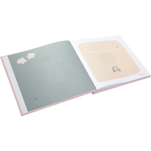 Cahier de naissance Goldbuch Wolkenpoésie rose 24x22 cm