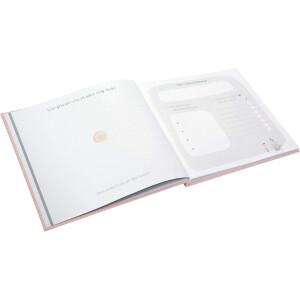 Cahier de naissance Goldbuch Wolkenpoésie rose 24x22 cm