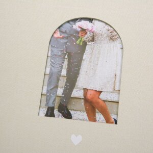 Livre dinvités Moment dâme Beige 24x22 cm