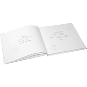 Goldbuch Gästebuch Herzklopfen 24x22 cm goldprägtes illustriertes Buch