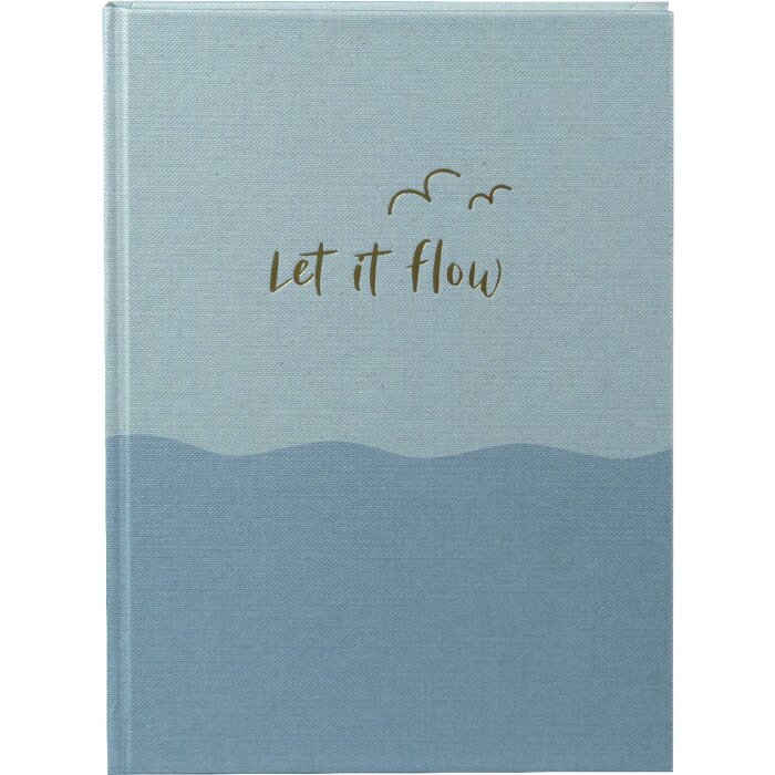 Notebook Goldbuch let if flow 15x22 cm – 200 pages, reliure dorée