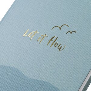 Notebook Goldbuch let if flow 15x22 cm – 200 pages, reliure dorée