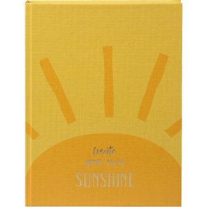 Notebook Goldbuch « create sunshine » 15x22 cm, relief doré + marque-page