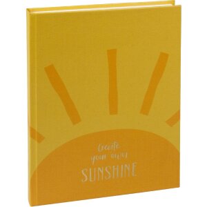 Notebook Goldbuch « create sunshine » 15x22 cm, relief doré + marque-page