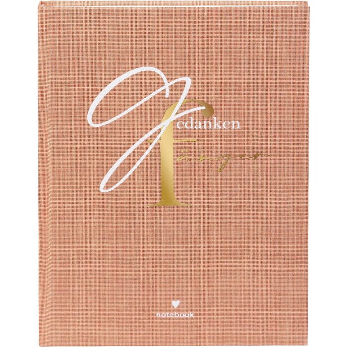 Carnet Goldbuch Gedankenfänger 15x22 cm - 200 pages toile dorée