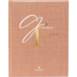 Carnet Goldbuch Gedankenfänger 15x22 cm - 200 pages toile dorée