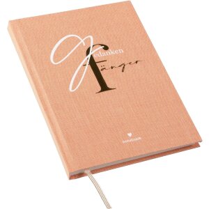 Carnet Goldbuch Gedankenfänger 15x22 cm - 200 pages toile dorée