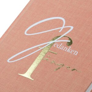 Carnet Goldbuch Gedankenfänger 15x22 cm - 200 pages toile dorée