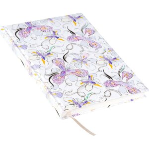 Carnet Goldbuch Orchid Mood Blanc 15x22 cm, 200 pages, reliure par points