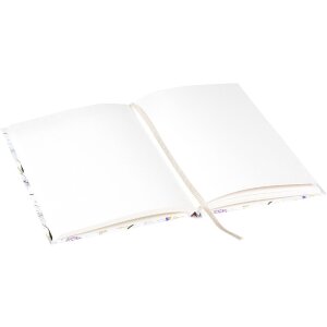 Carnet Goldbuch Orchid Mood Blanc 15x22 cm, 200 pages, reliure par points