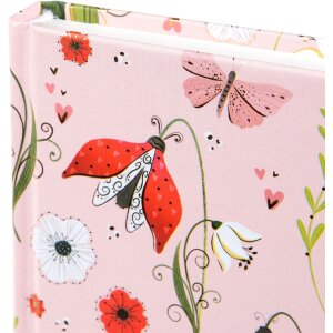 Carnet Goldbuch Secret Garden rose 15x22 cm, 200 pages blanches