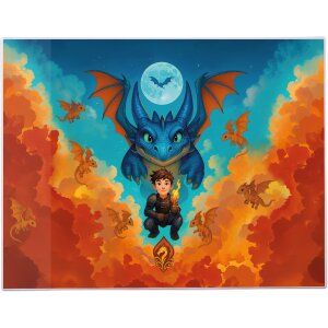 Goldbuch Schreibunterlage Drachenfreund 49x38 cm abwischbar für Kinder