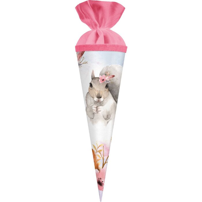 Sac cadeau écureuil Goldbuch 35x11 cm, rabat velours, carton verni