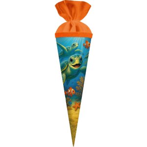 Tüte Meeresfreunde 35x11 cm Goldbuch – sac-cadeau frère-sœur en carton verni avec rabat velours