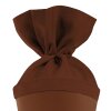 Tüte frères-sœurs avec rabat feutre marron chocolat 10x30 cm