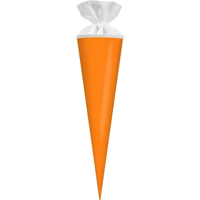 Tûte à soufflet Goldbuch, rabat feutre néon orange 19x70 cm