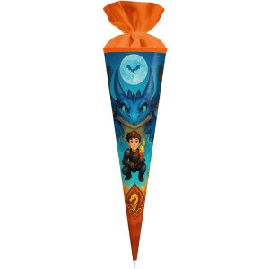 Goldbuch Schultüte Drachenfreund 70x19 cm Lackkarton Filzverschluss