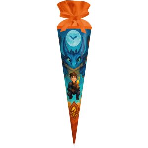 Goldbuch Schultüte Drachenfreund 70x19 cm Lackkarton Filzverschluss