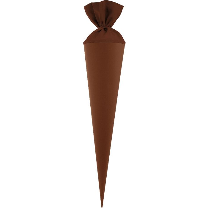 Sachet école bricolage Goldbuch, fermeture feutre marron chocolat 19x70 cm