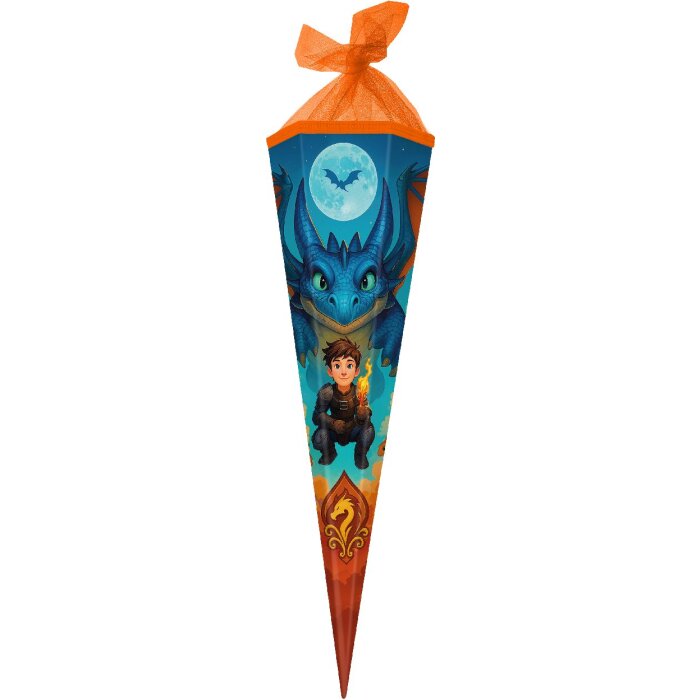 Sac à école Goldbuch 85 cm, thème Drachenfreund, hexagonal