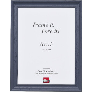 Cadre photo en bois Effect Profil 2420 5 couleurs verre transparent anti-reflets musée jusquà 70x100 cm