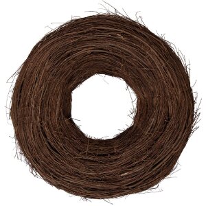 Couronne de porte en rotin rustique Clayre & Eef...