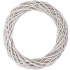 Couronne en rotin blanc Ø 50 cm – Déco scandinave pour porte, mur ou table