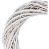 Couronne en rotin blanc Ø 40x7 cm - Déco murale, porte ou table
