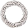 Couronne de Décoration en Rotin Blanc Ø 30x6 cm – Clayre & Eef