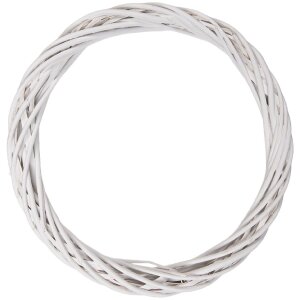 Couronne de Noël en rotin blanc Ø 40 cm...