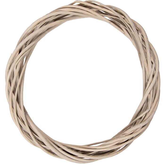 Couronne de Noël en Rattan Marron Ø30 cm - Clayre & Eef