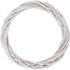 Couronne de Noël en rattan blanc Ø 30x4 cm – Style minimaliste