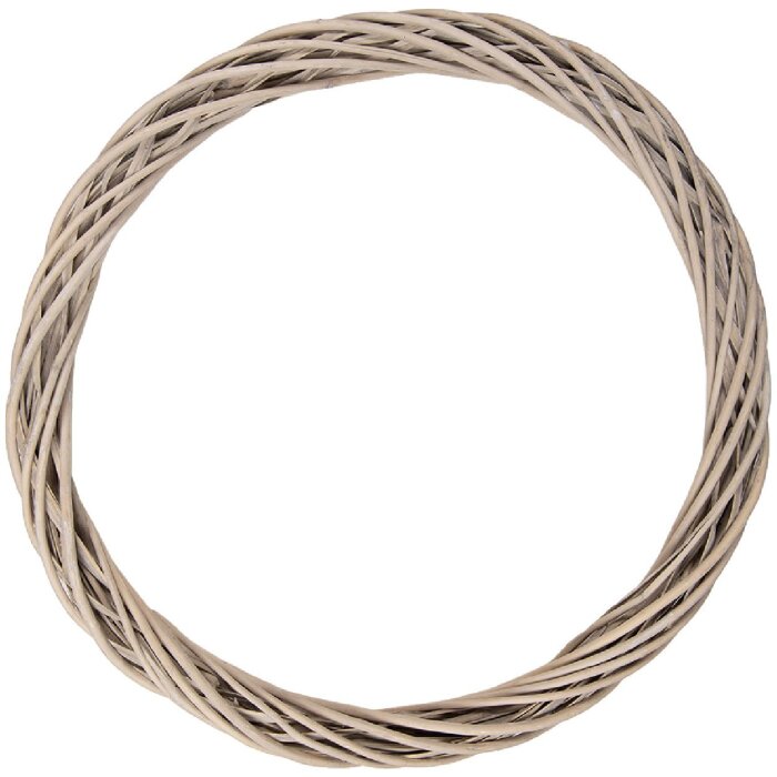 Couronne de Noël en Rattan Brun Ø 50 cm – Clayre & Eef