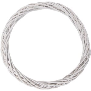 Couronne de Noël en Rattan Blanc Ø 50 cm...