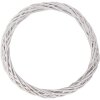 Couronne de Noël en Rattan Blanc Ø 50 cm – Clayre & Eef